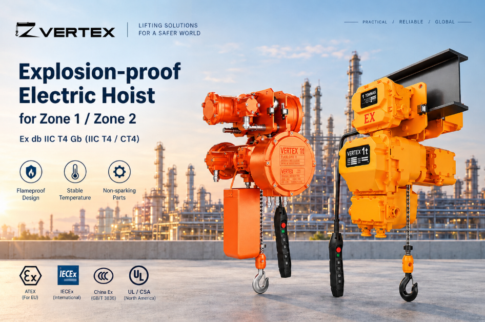 Explosion-proof Electric Hoist for Zone 1