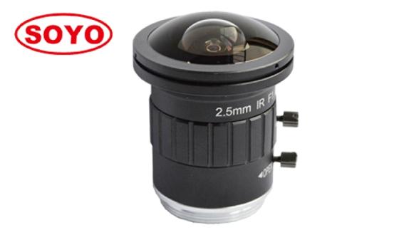 2.5mm 2/3＂ 8MP Fisheye CCTV Lens – 130° Wide Angle for ITS &amp; Surveillance