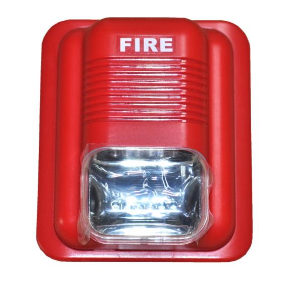 2-Wire DC24V Sound & Strobe Fire Alarm – Audible/Visual Alert for Emergency Evacuation- Southeast Asia Supplier