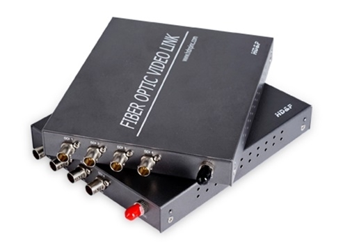 4CH HD-SDI Fiber Optic Video Link – Model HD4V for Long-Distance Broadcast Transmission