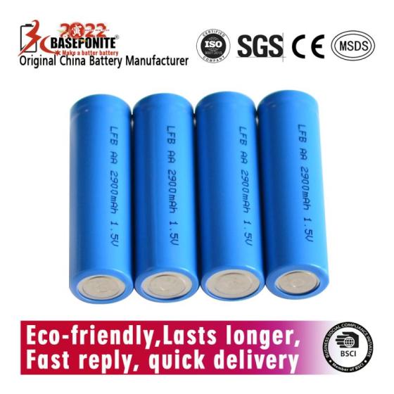 AA 1.5V LFB Lithium Primary Battery – Iron Disulfide (Li/FeS?) Long-Life Cell