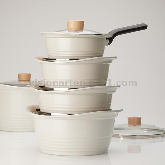 BASIC IH Ceramic Coating Pot Series – Induction-Compatible Non-Stick Cookware