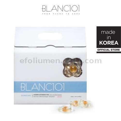 BLANC101 Sensitive Skin Laundry Detergent Pods – White Rose Woody Musk, 30 Count, Na-Powered