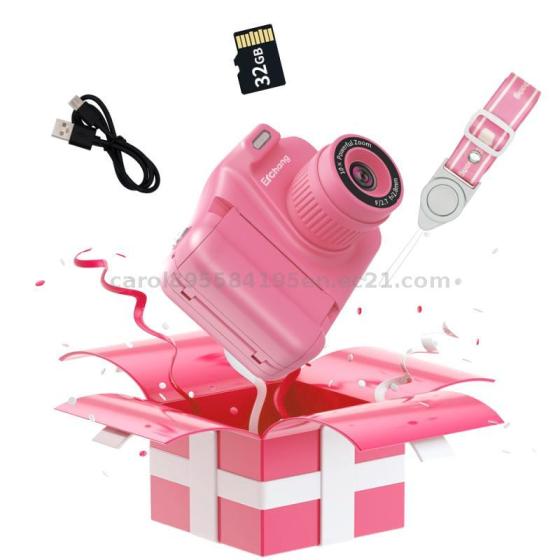 Kids Dual-Lens Digital Print Camera – Selfie &amp; Video Toy Camera