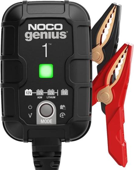 NOCO GENIUS1 Smart Battery Charger – 1A 6V/12V Automotive Maintenance Charger