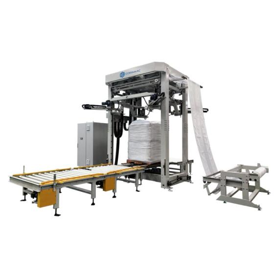 Pallet Stretch Shrink Hood Wrapping Machine – Automatic Stretch Hooder Packaging Equipment with Pri