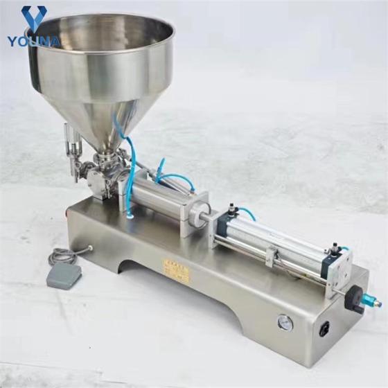 Pneumatic Honey Bottling Machine – Manual Operation, 1/2 Filling Nozzles, Air Cylinder Driven