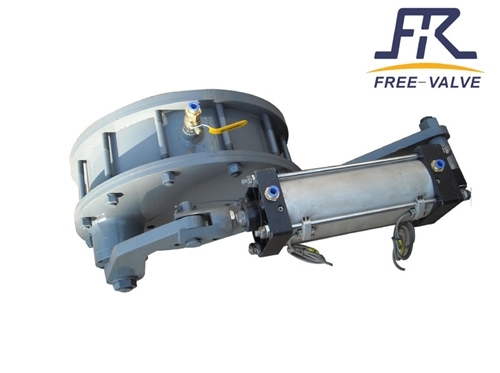 Pneumatic Ceramic Rotary Double Disc Gate Valve – Abrasion-Resistant Slurry Control