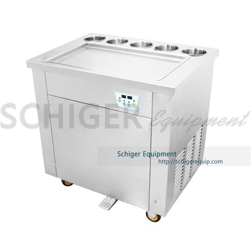 Schiger Thai Fried Ice Cream Machine – 1 Big Pan with Smart Temp Control