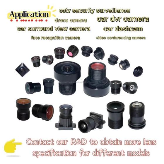 Security Monitoring Lens Assembly – M12 Low Distortion QHD 8MP Large Aperture Lens